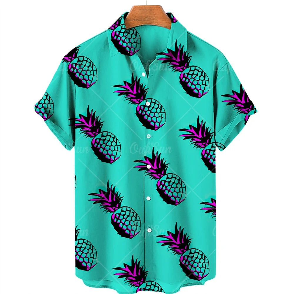Hawaii overhemd met tropische print – Mateo