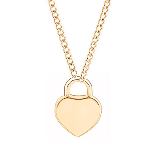 Hart Hanger Ketting met Initialen