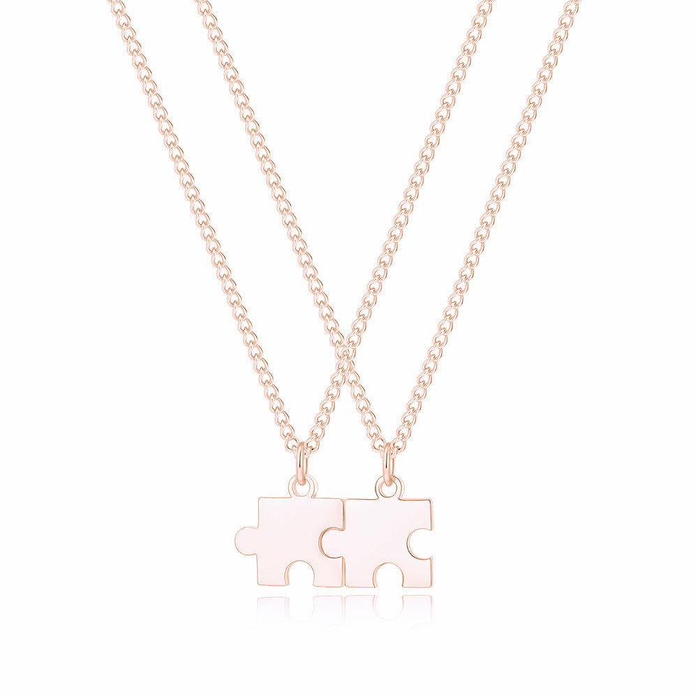 Gepersonaliseerde Puzzelketting voor Koppels