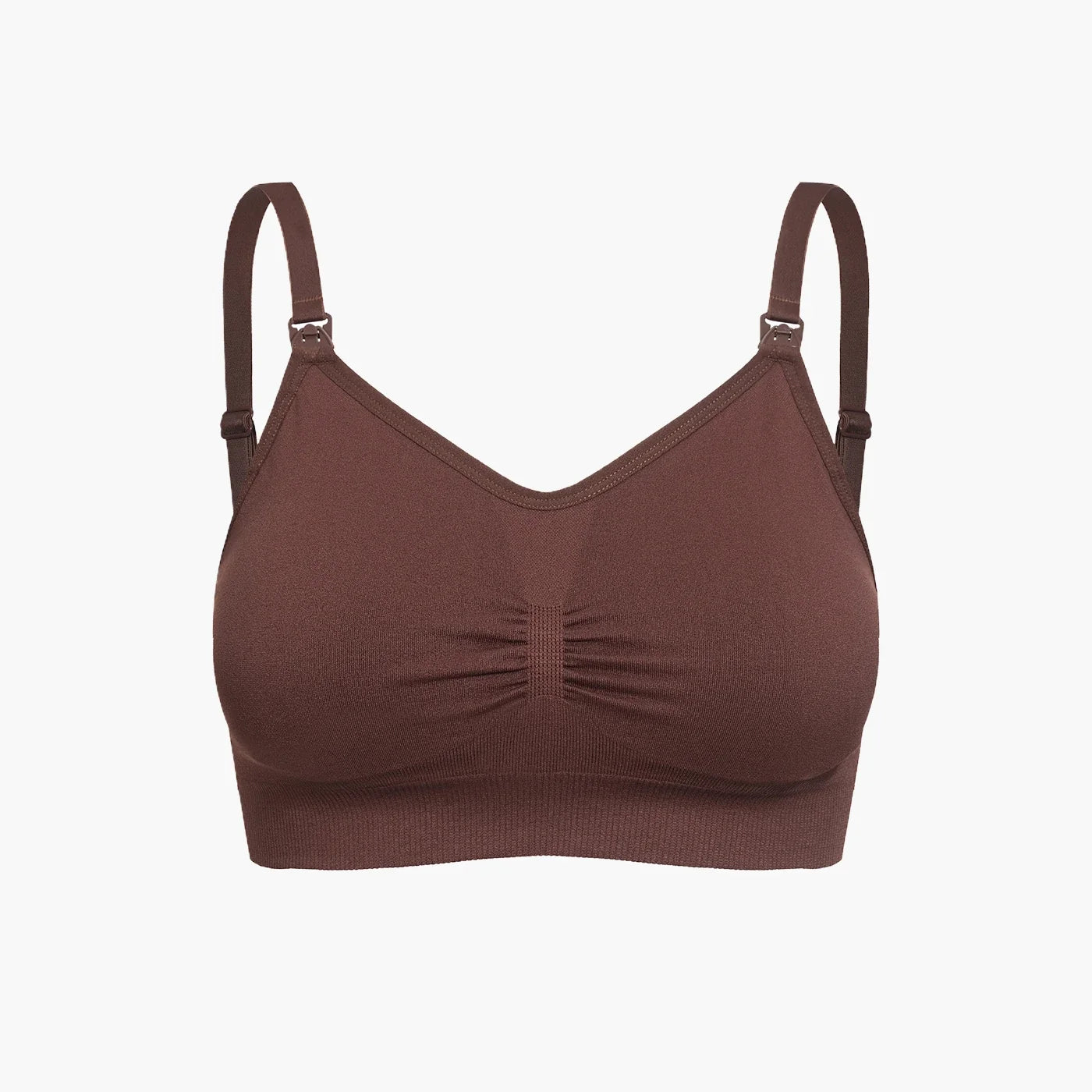 Naadloze voedings-bh met clipsluiting