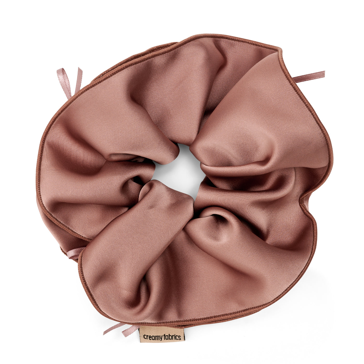 Oversized satijnen scrunchie voor elke dag