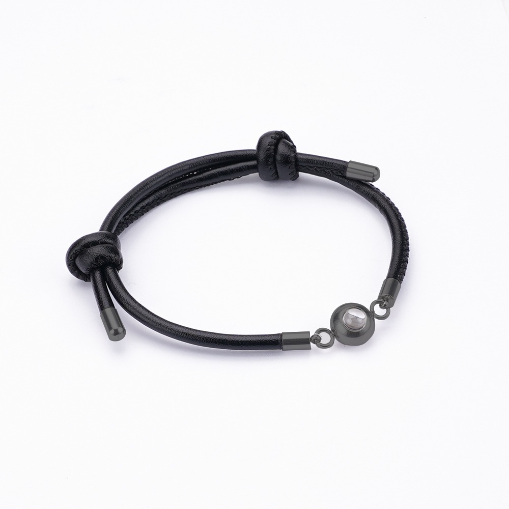 Leren Projectie Armband met Cadeaudoos