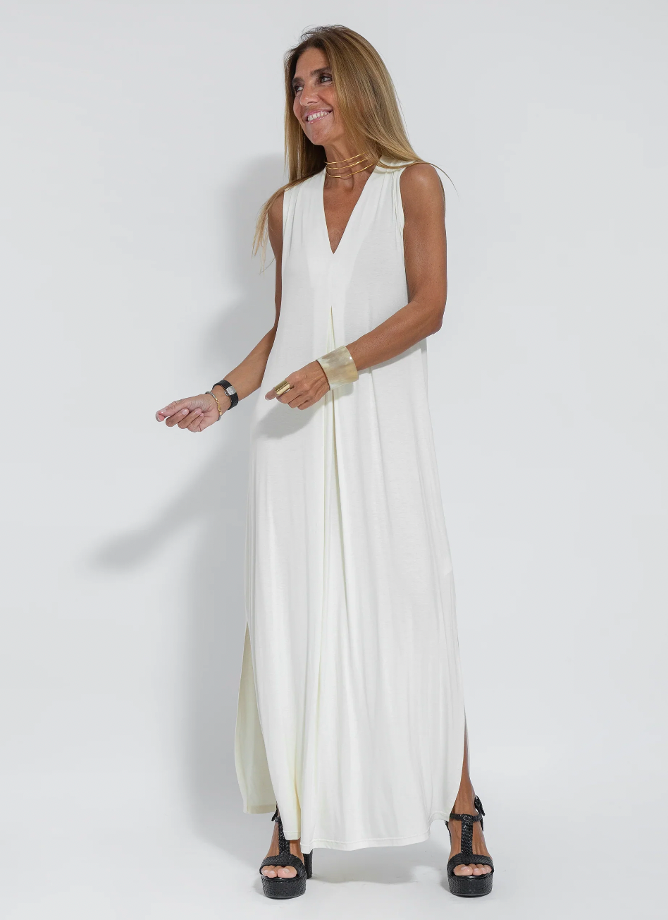 Tweedelige Maxi-jurk met Vest – Loreen