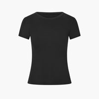 Katoenen T-shirt met lichaamsvolgende pasvorm