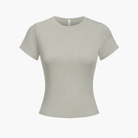 Katoenen T-shirt met lichaamsvolgende pasvorm