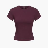 Katoenen T-shirt met lichaamsvolgende pasvorm