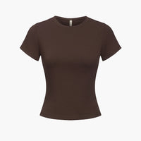 Katoenen T-shirt met lichaamsvolgende pasvorm