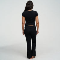Katoenen flared bootcut legging