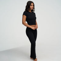 Katoenen flared bootcut legging