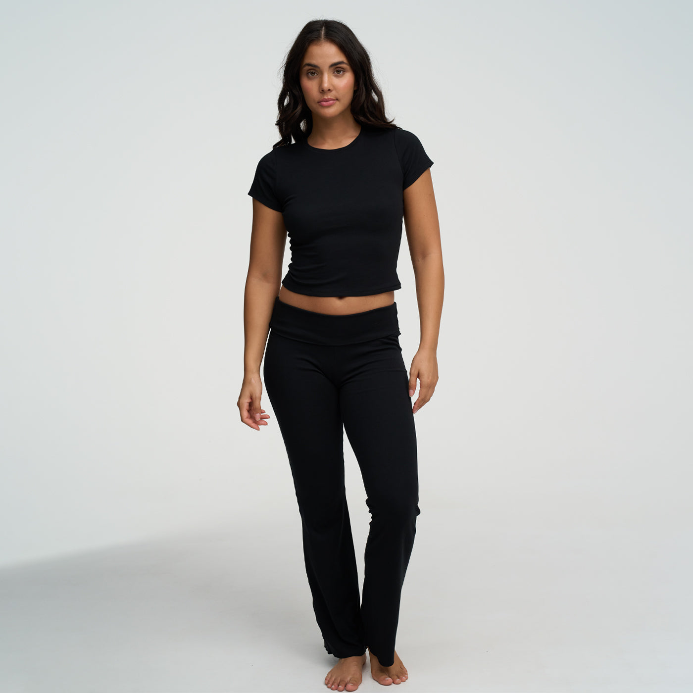 Katoenen flared bootcut legging