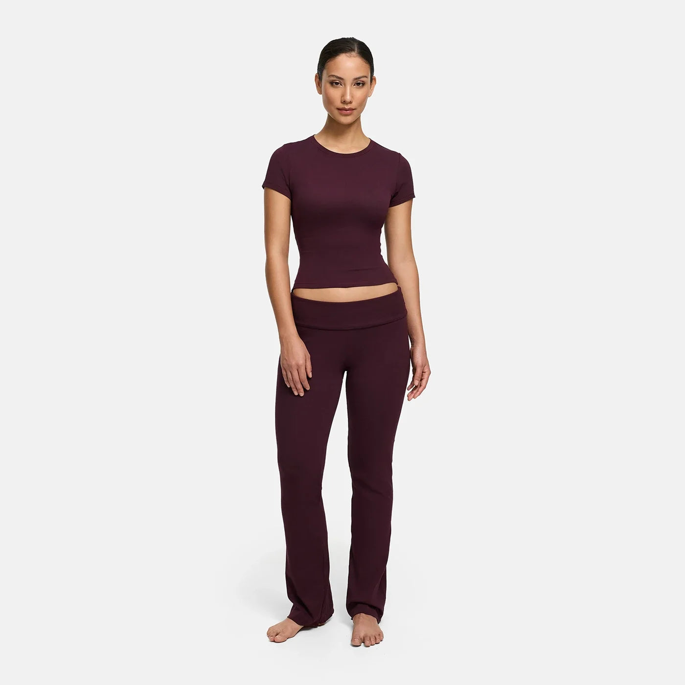 Katoenen flared bootcut legging
