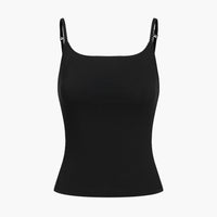 Katoenen cami-top met smalle bandjes