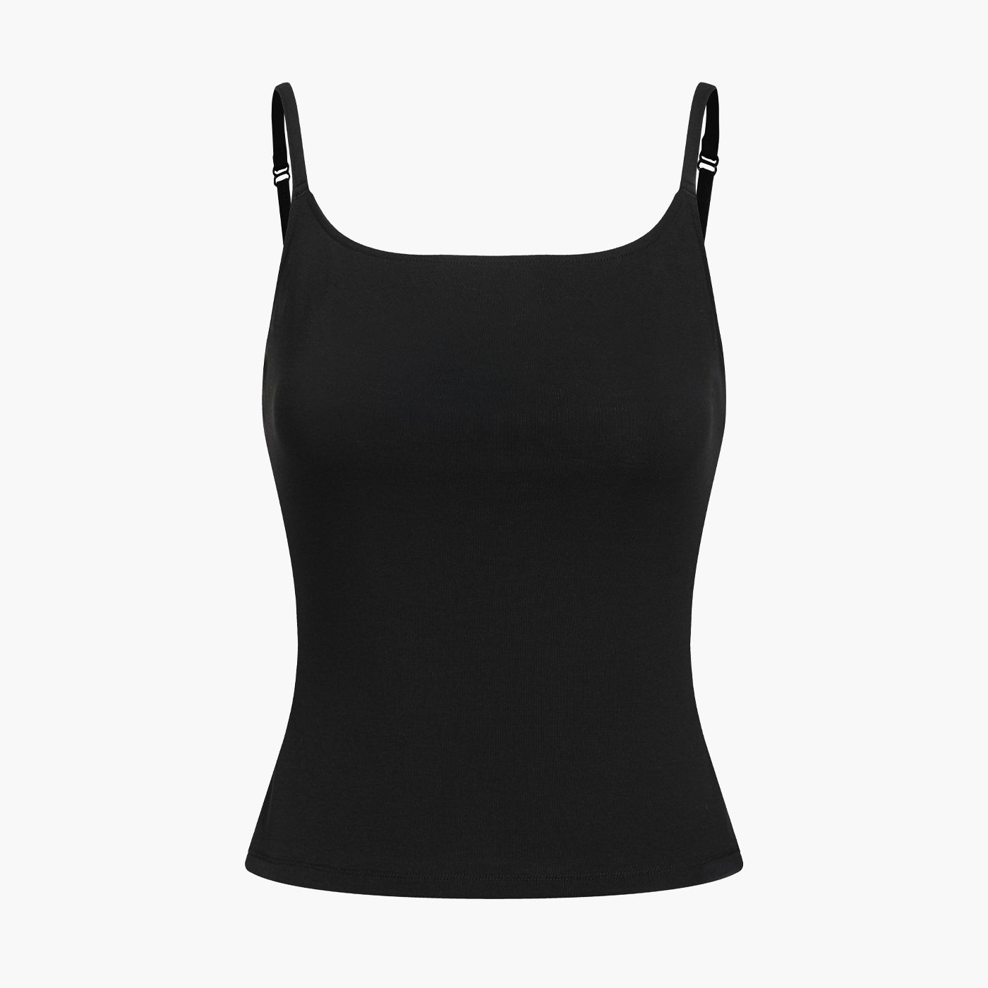 Katoenen cami-top met smalle bandjes