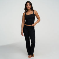 Katoenen cami-top met smalle bandjes