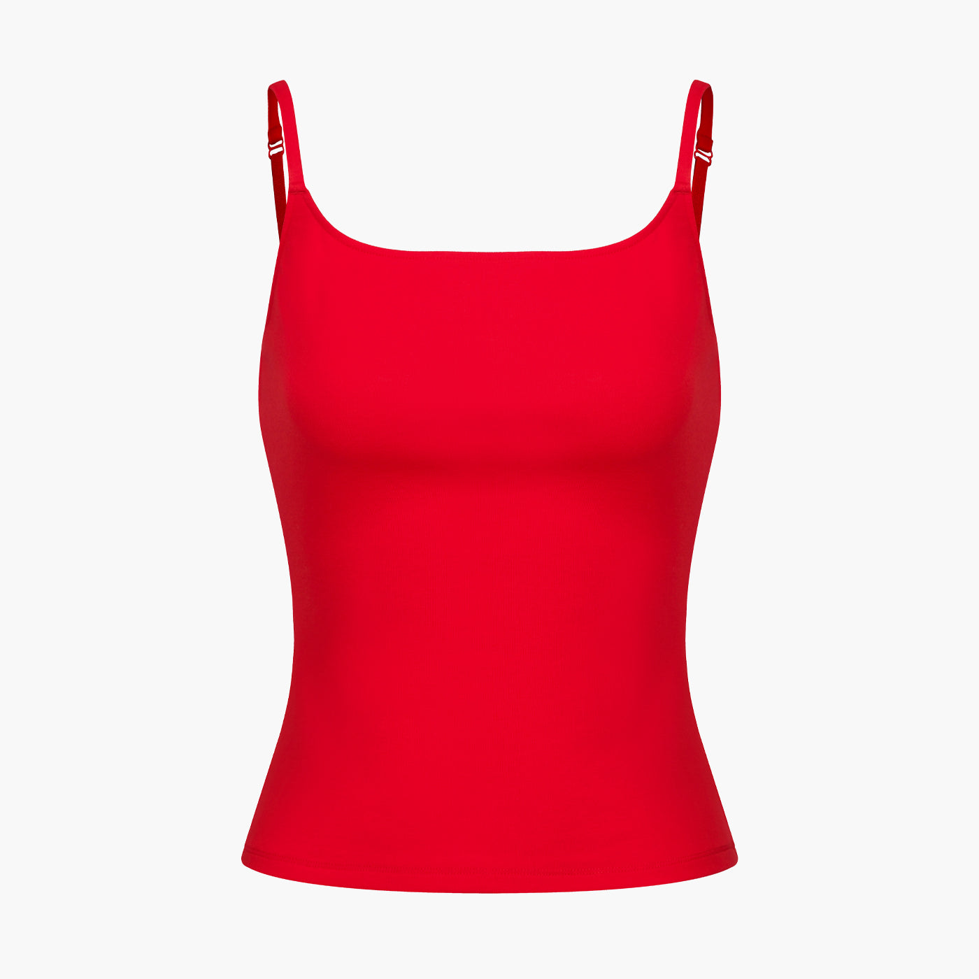 Katoenen cami-top met smalle bandjes