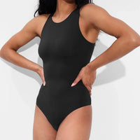 Bodysuit met ronde hals en string