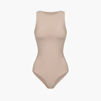 Bodysuit met ronde hals en string