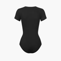 T-shirt bodysuit met ronde hals