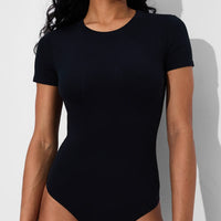 T-shirt bodysuit met ronde hals