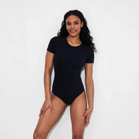 T-shirt bodysuit met ronde hals