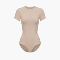 T-shirt bodysuit met ronde hals