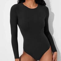 Bodysuit met lange mouwen en ronde hals