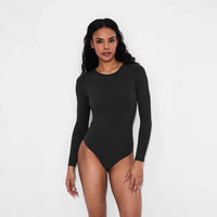 Bodysuit met lange mouwen en ronde hals