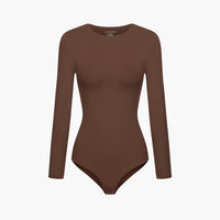 Bodysuit met lange mouwen en ronde hals