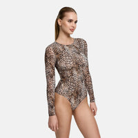 Bodysuit met lange mouwen en ronde hals