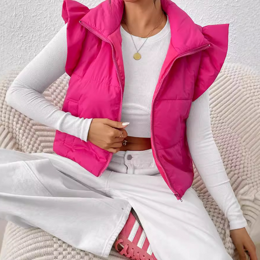 Korte gewatteerde bodywarmer – Romy