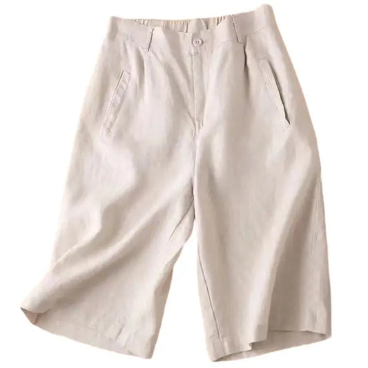 Dames Zomershorts van Linnen en Katoen – Elvira