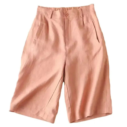 Dames Zomershorts van Linnen en Katoen – Elvira