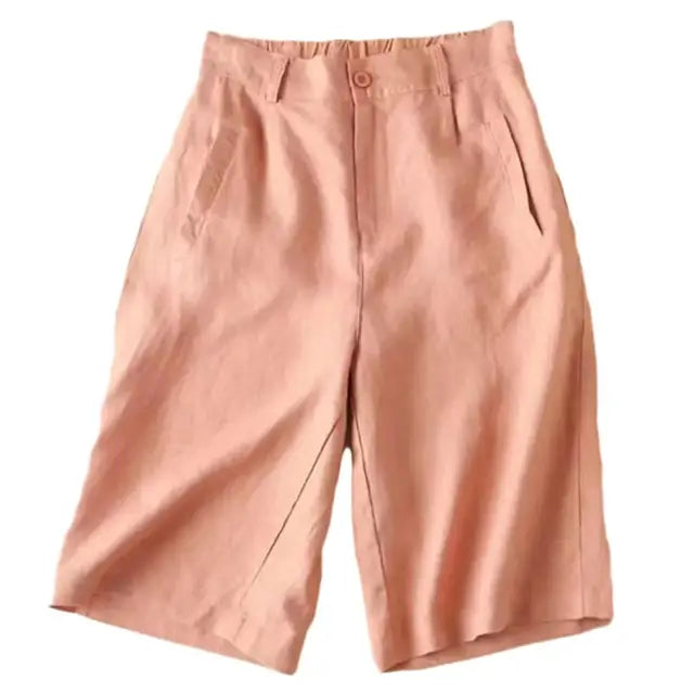 Dames Zomershorts van Linnen en Katoen – Elvira