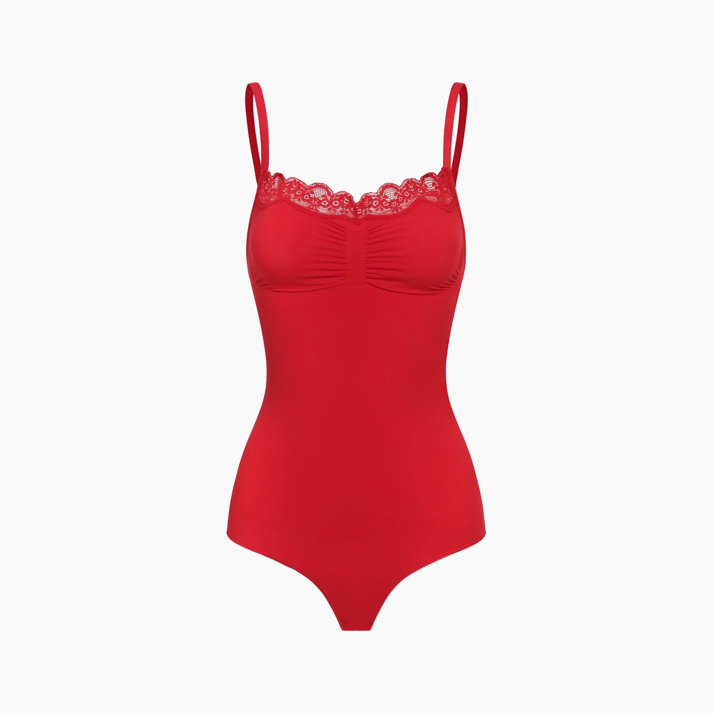 Kanten shapewear bodysuit met string