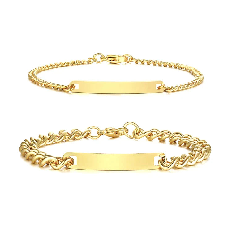 Gegraveerde Armbandenset met Eeuwige Rozenbox