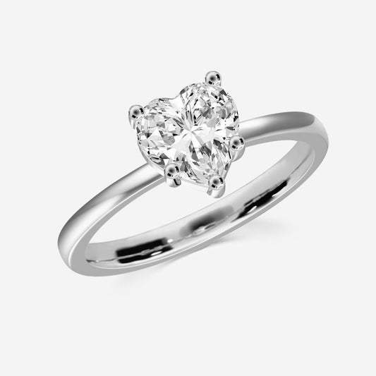 Belofte Ring met Hartvormige Steen