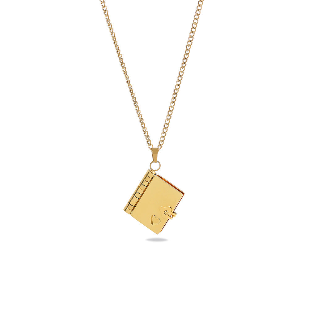 Gepersonaliseerde Boek Medaillon Ketting