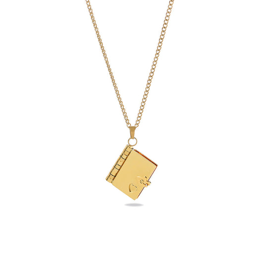 Gepersonaliseerde Boek Medaillon Ketting