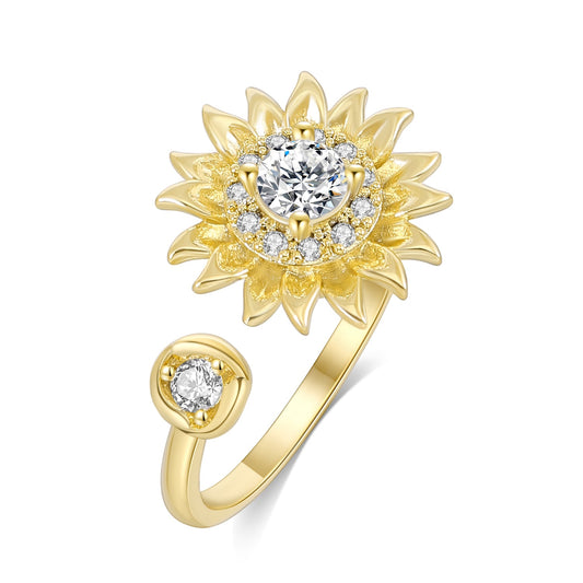 Zonnebloem Fidget Ring