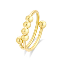 Gouden Kralen Fidget Ring