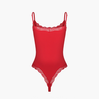 Bodysuit met kant en string