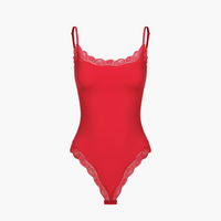 Bodysuit met kant en string