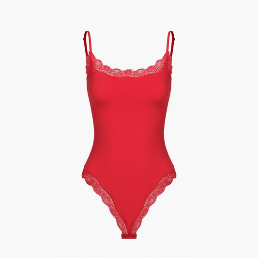 Bodysuit met kant en string