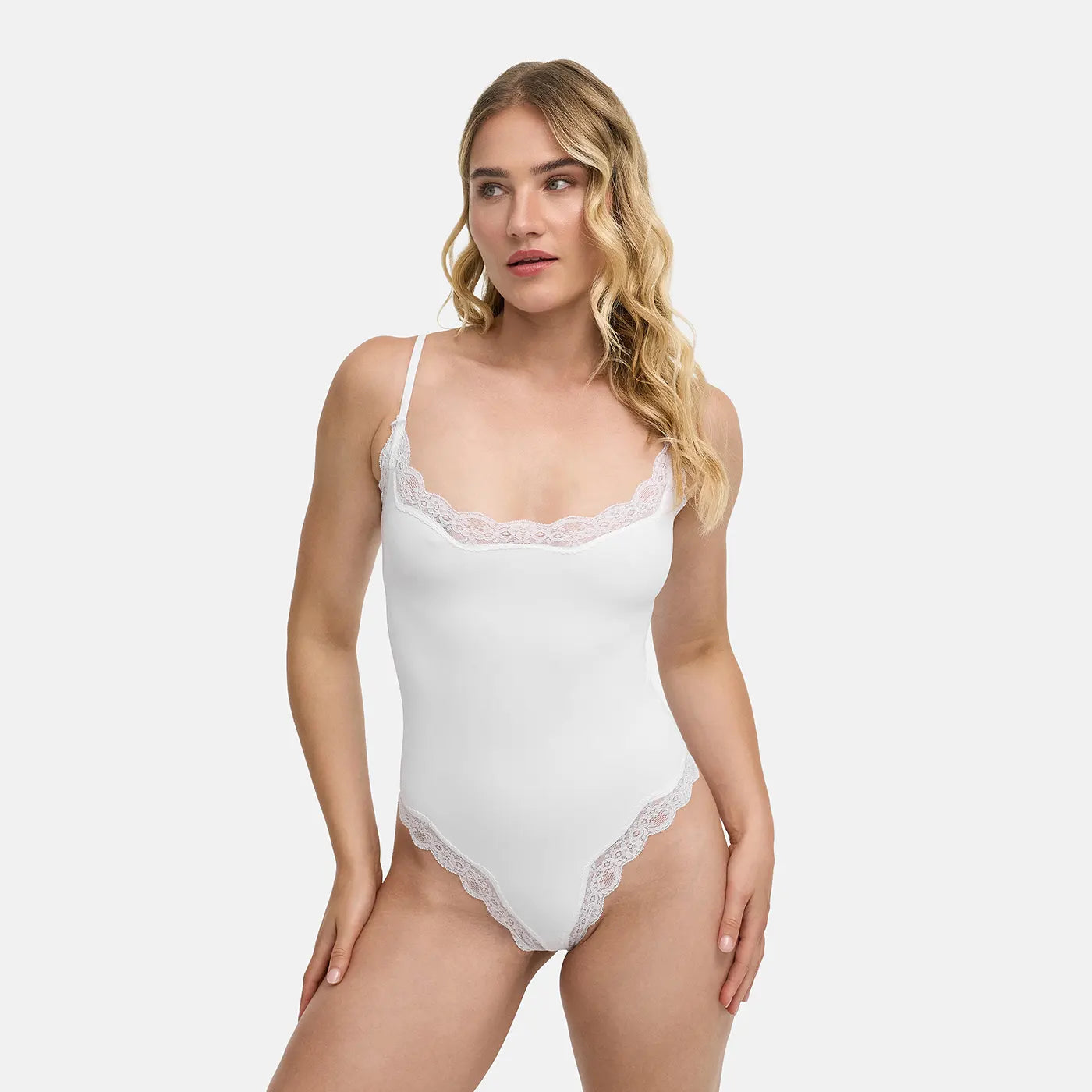 Bodysuit met kant en string