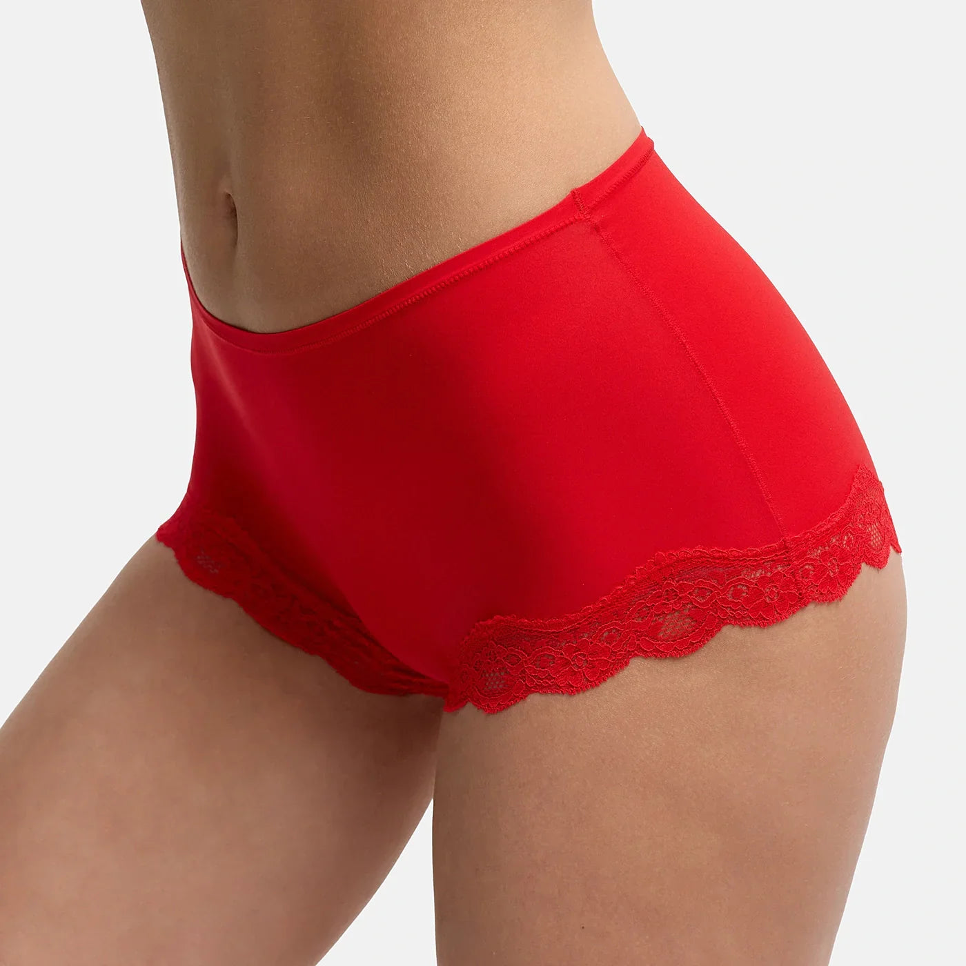 Hipster slip met kant en middelhoge pasvorm