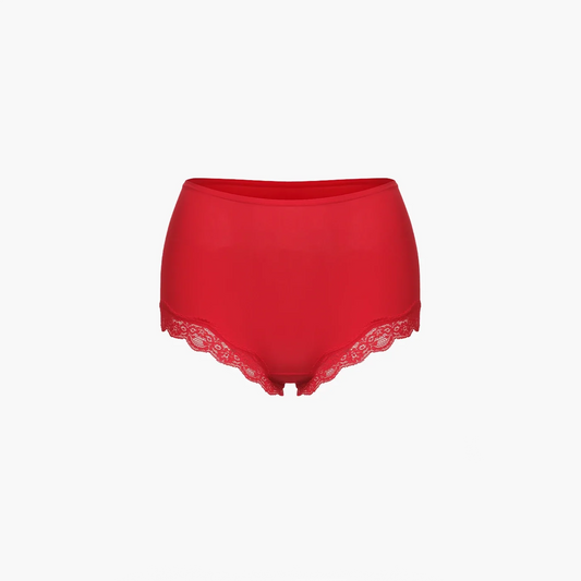 Hipster slip met kant en middelhoge pasvorm