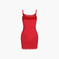 Camisole jurk met kant en verstelbare bandjes