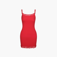 Camisole jurk met kant en verstelbare bandjes