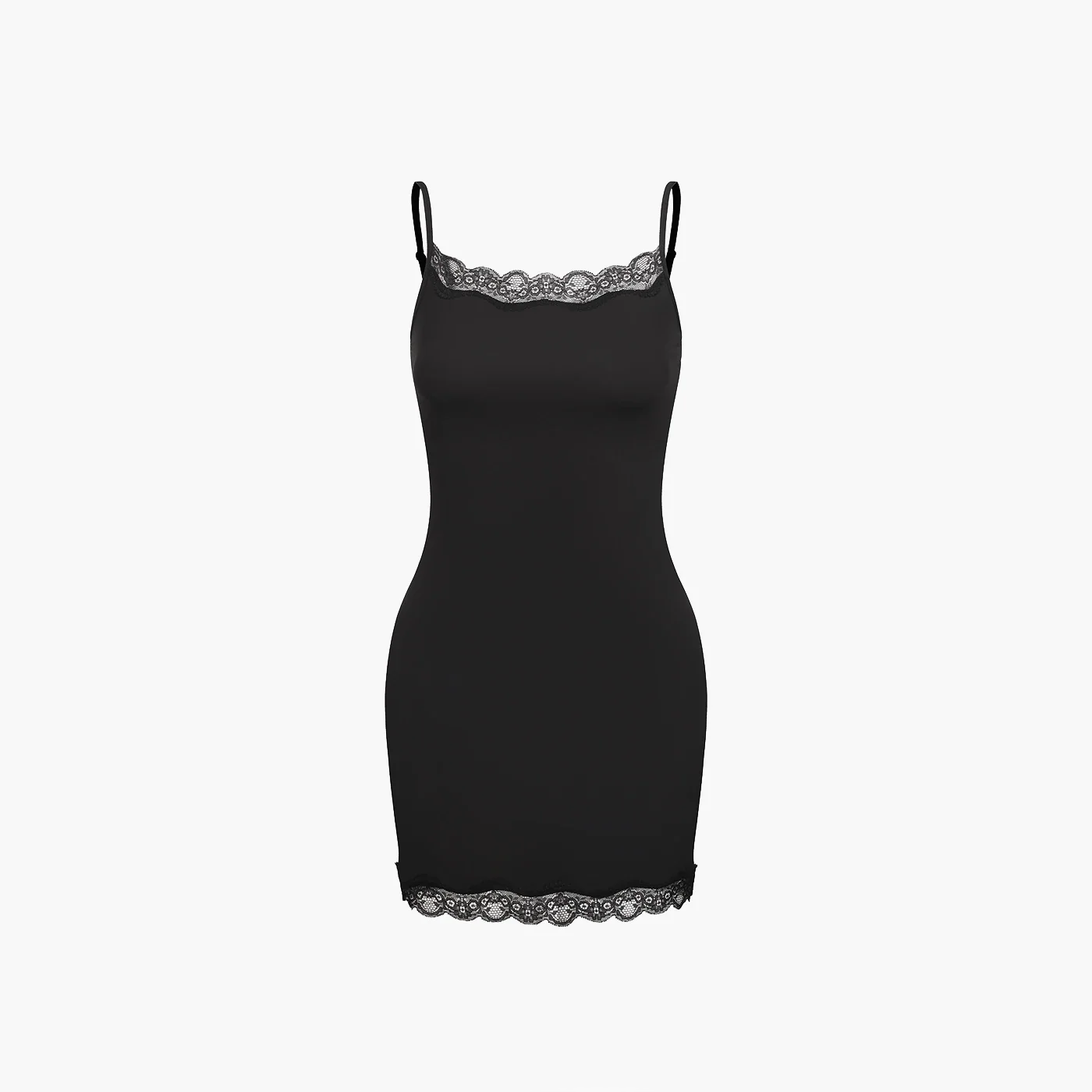Camisole jurk met kant en verstelbare bandjes