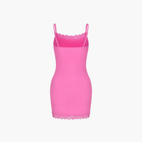 Camisole jurk met kant en verstelbare bandjes